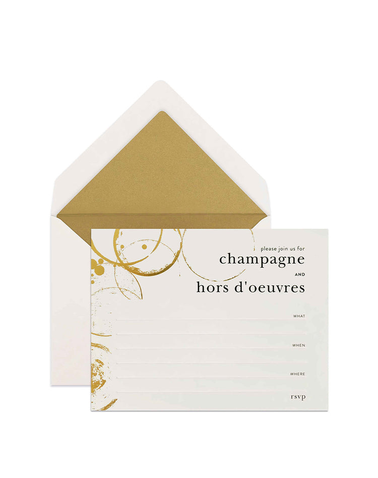 Champagne & Hors D'oeuvres Invitations