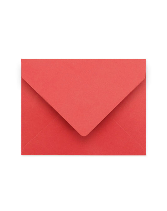 A2 Coral Red Envelopes (Soft Texture)