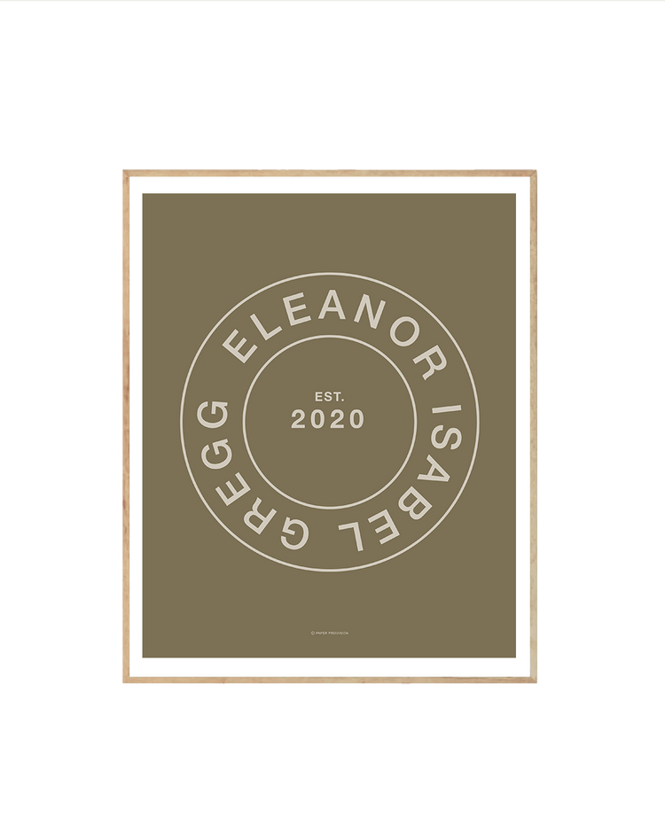 (Personalised) Minimalist Name Stamp