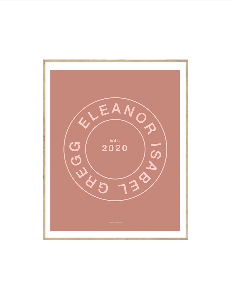 (Personalised) Minimalist Name Stamp