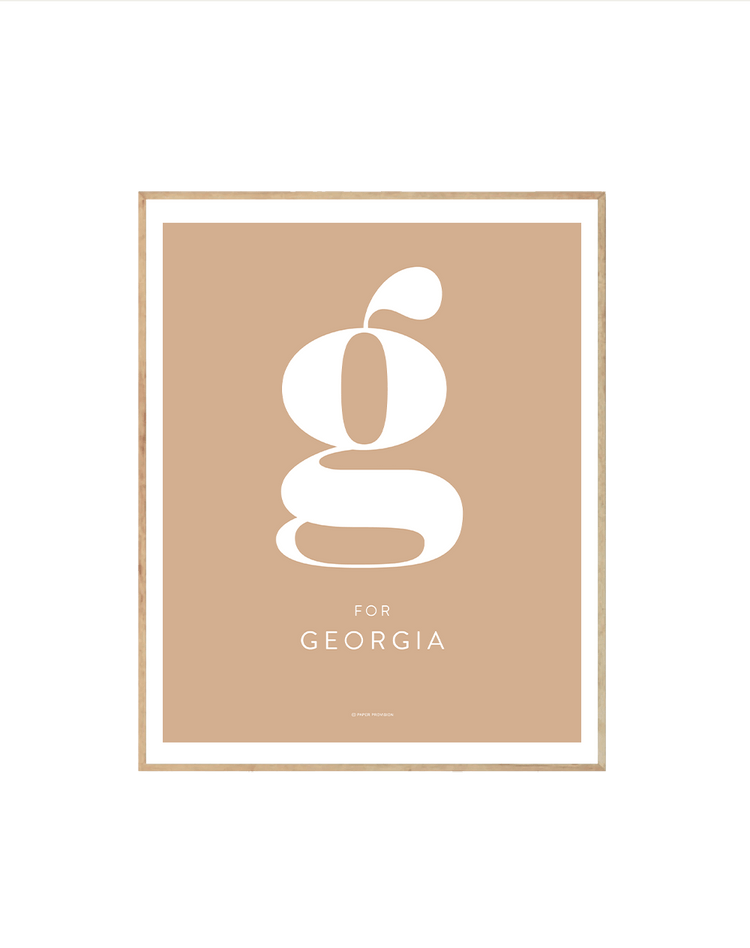 (Personalised) Minimalist Initial