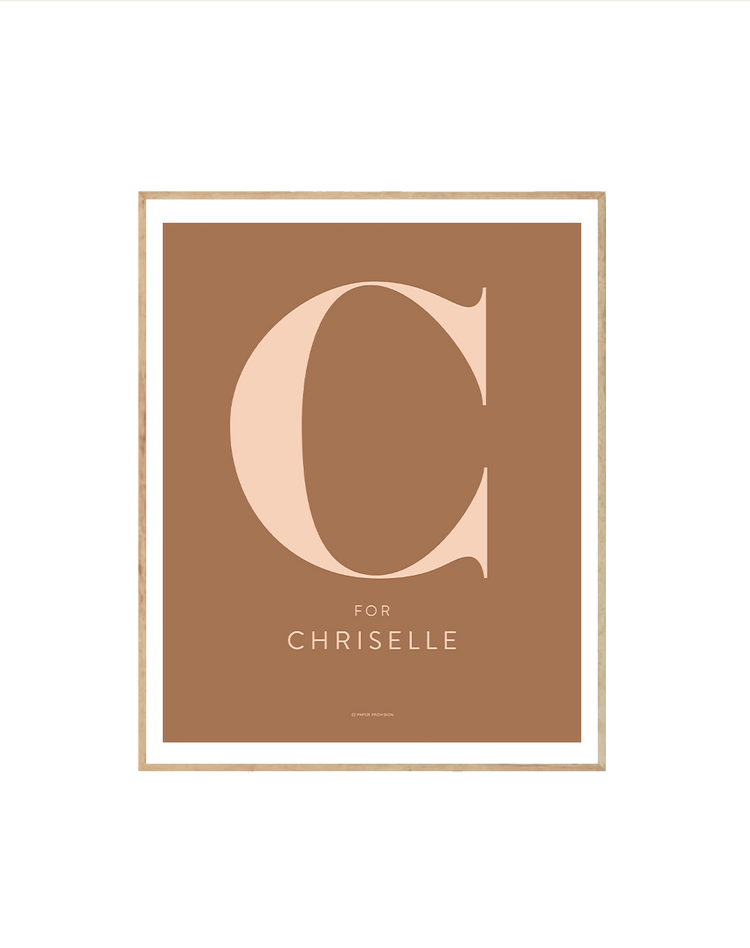 (Personalised) Minimalist Initial