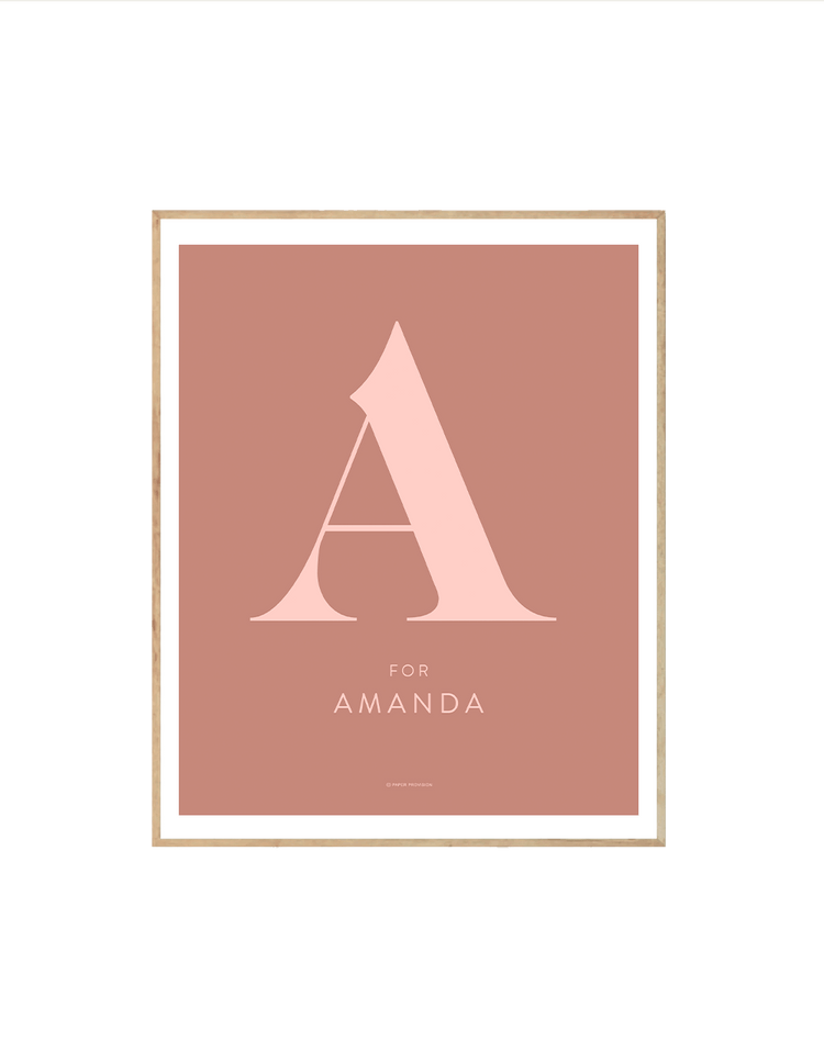 (Personalised) Minimalist Initial