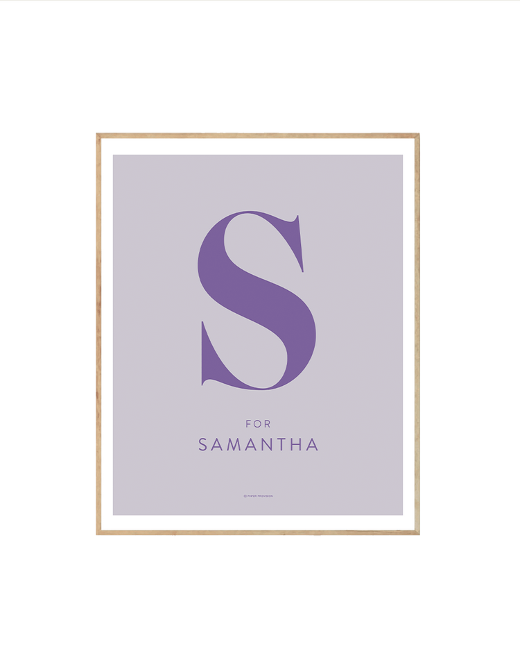 (Personalised) Minimalist Initial