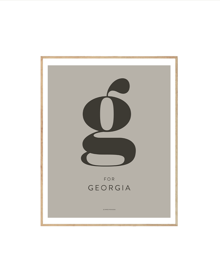 (Personalised) Minimalist Initial