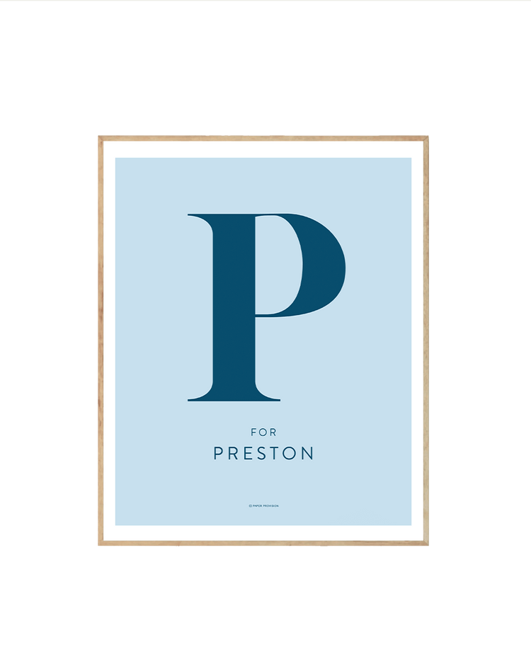 (Personalised) Minimalist Initial