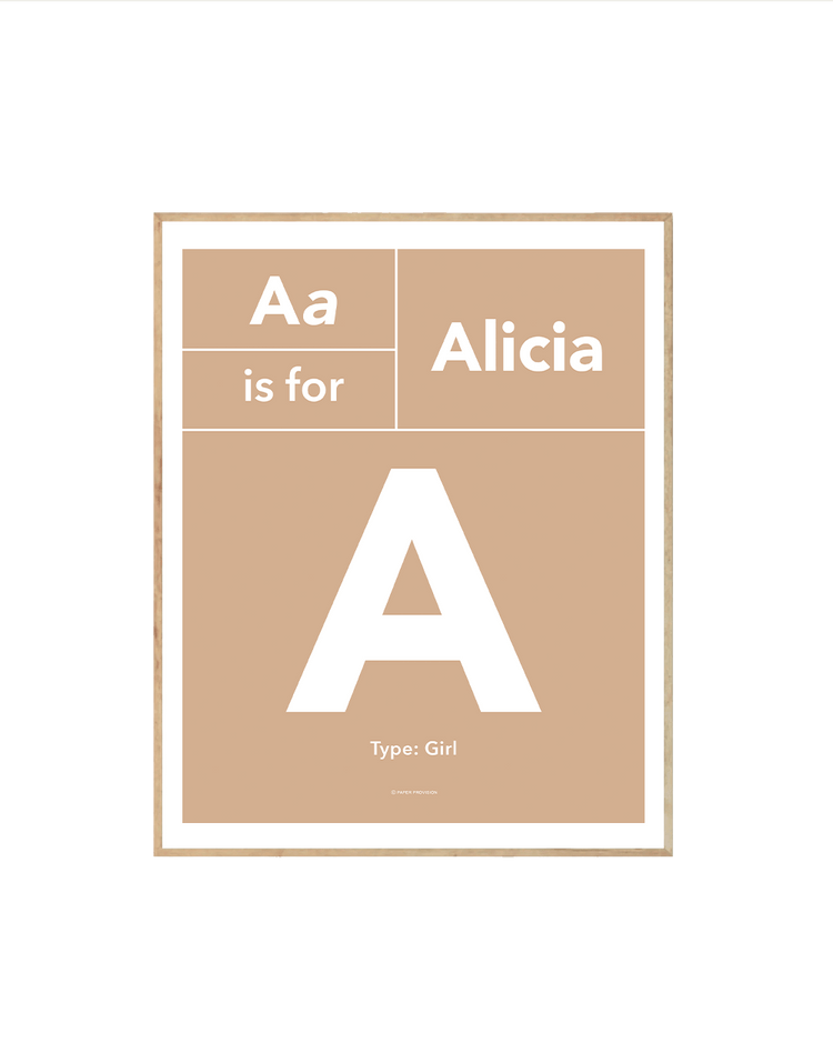 (Personalised) Typo Initial Avenir