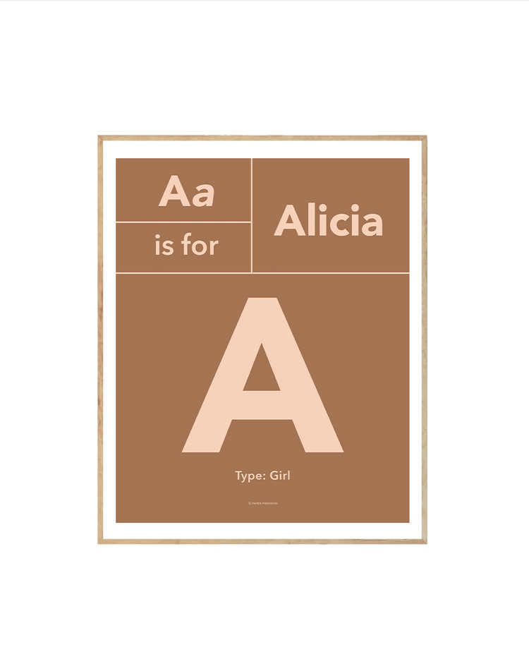 (Personalised) Typo Initial Avenir