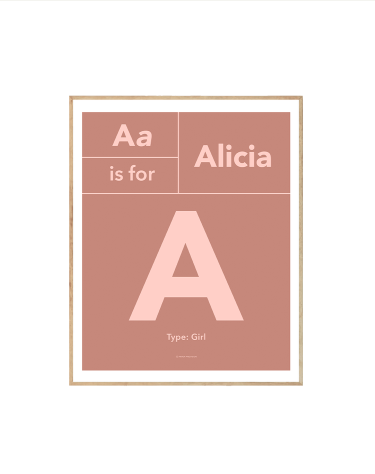 (Personalised) Typo Initial Avenir