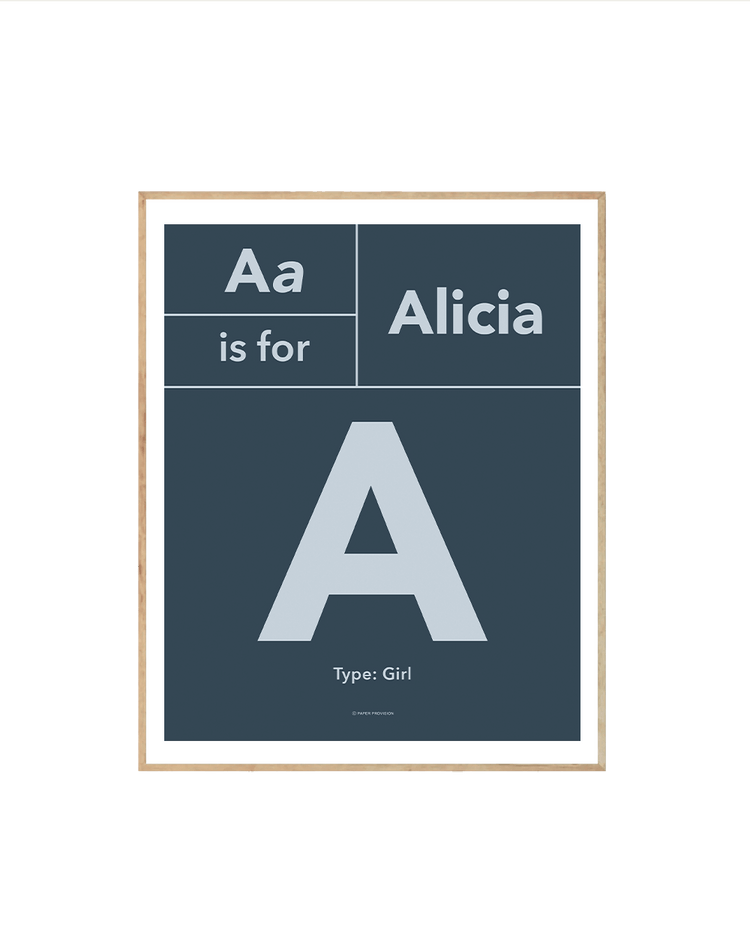 (Personalised) Typo Initial Avenir