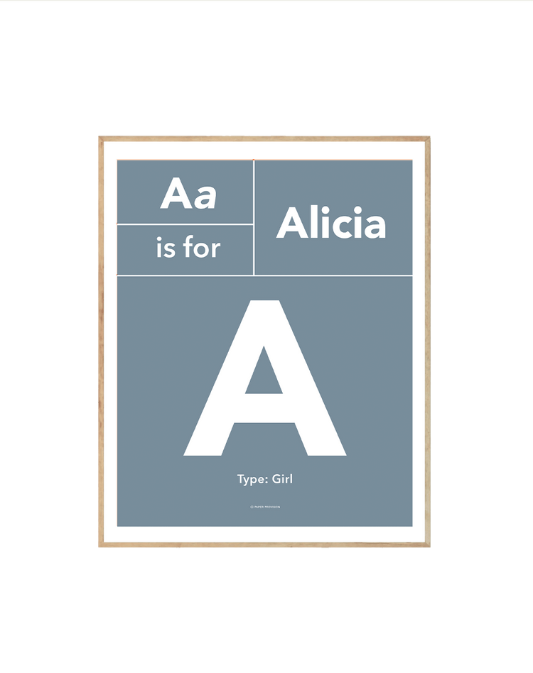 (Personalised) Typo Initial Avenir