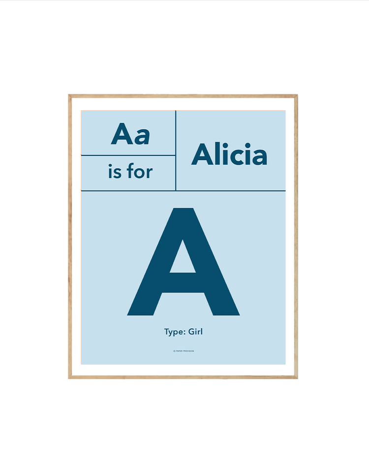 (Personalised) Typo Initial Avenir