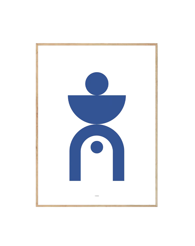 Abstract Geometric Blue I