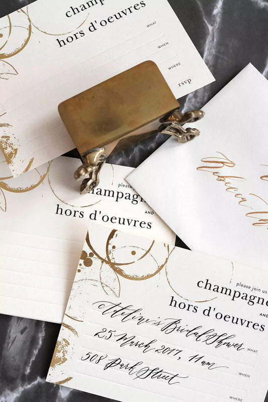Champagne & Hors D'oeuvres Invitations