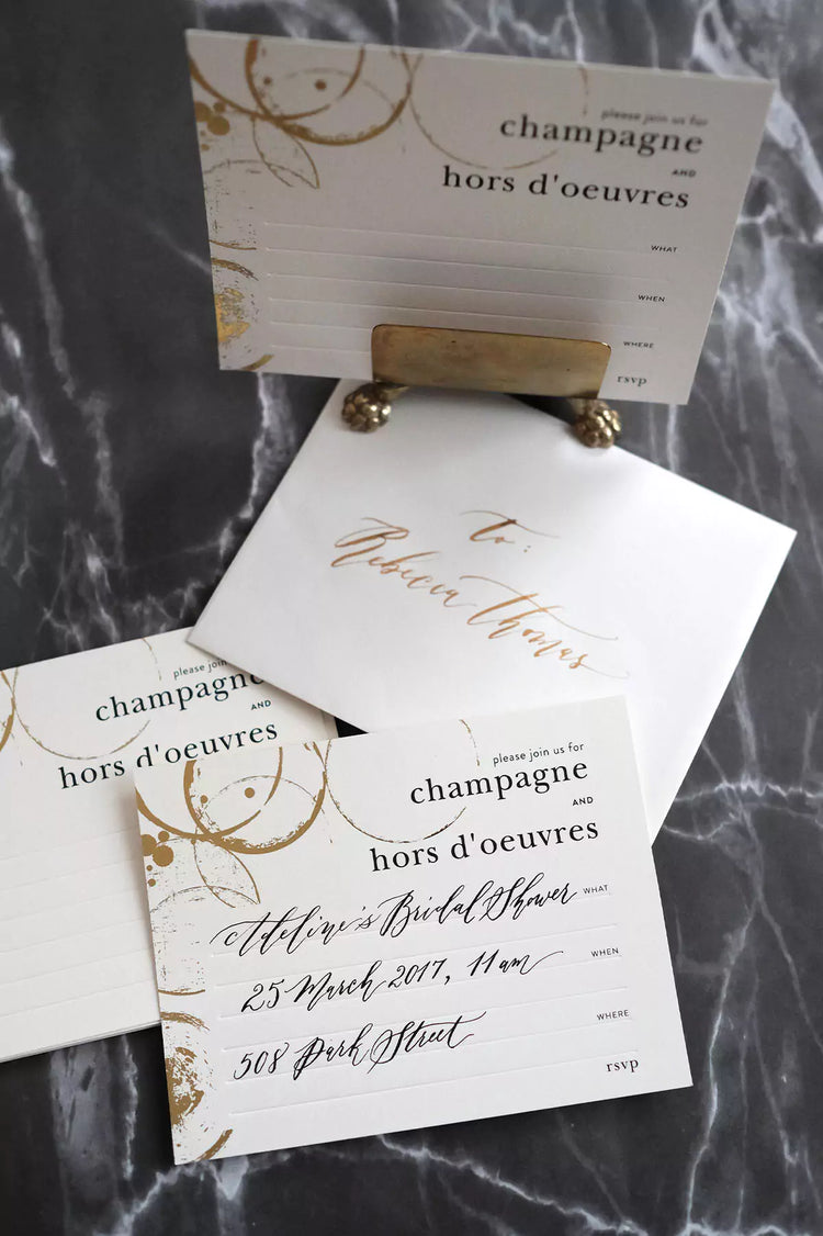 Champagne & Hors D'oeuvres Invitations