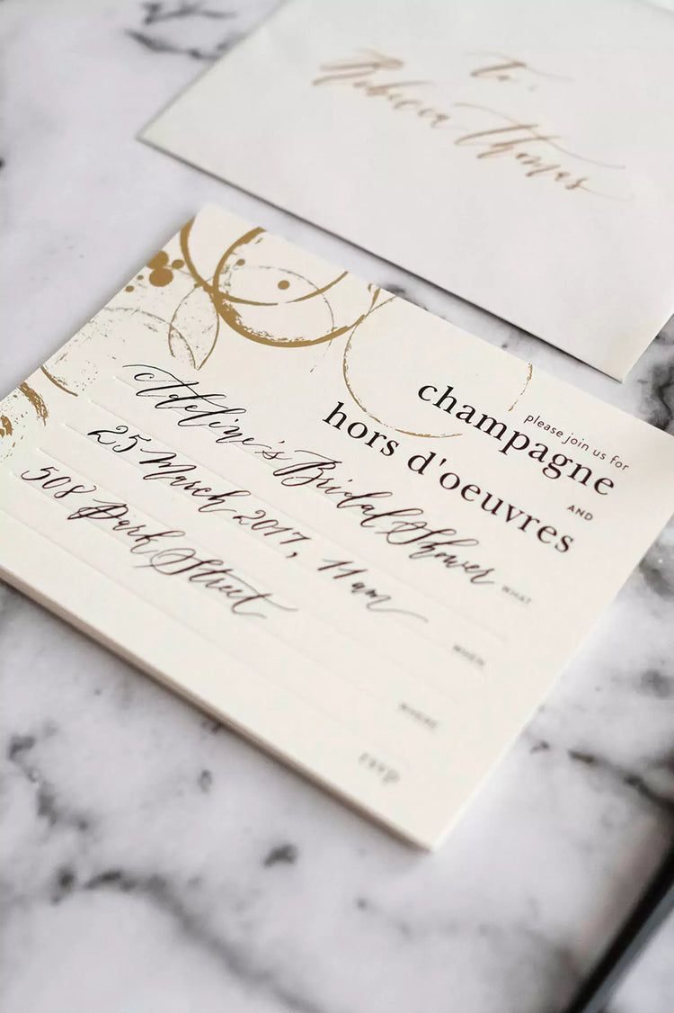 Champagne & Hors D'oeuvres Invitations