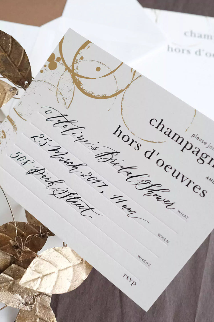 Champagne & Hors D'oeuvres Invitations