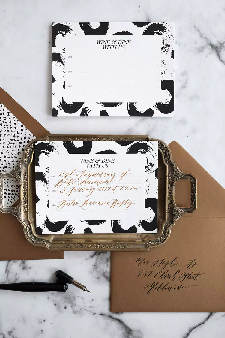 Wine & Dine Invitations