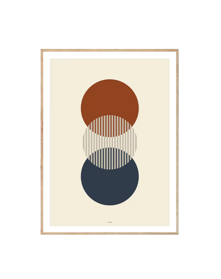 Midcentury Circles Trio