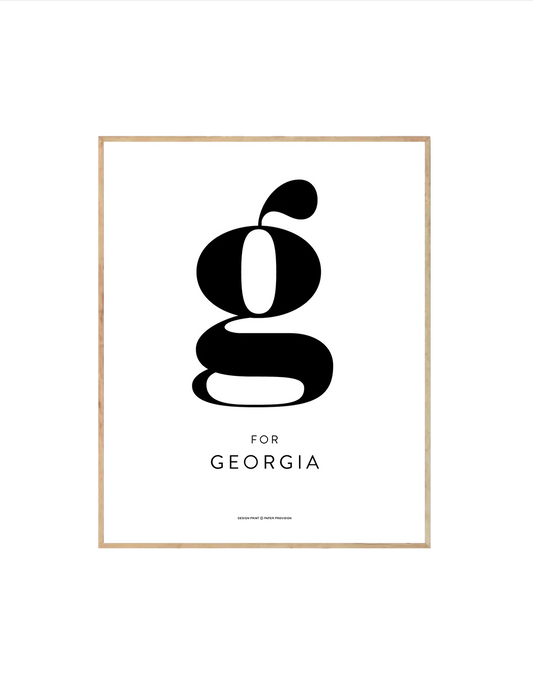 (Personalised) Minimalist Initial