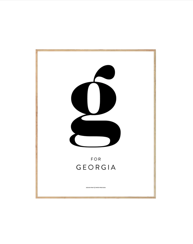 (Personalised) Minimalist Initial