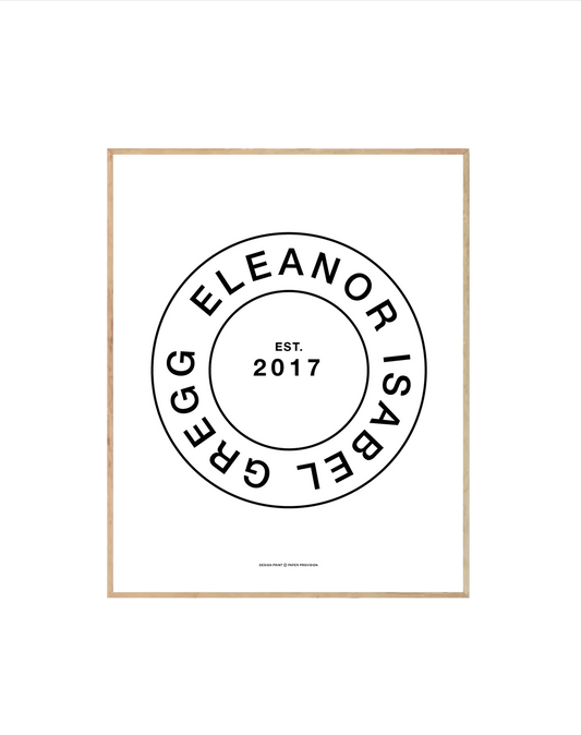 (Personalised) Minimalist Name Stamp