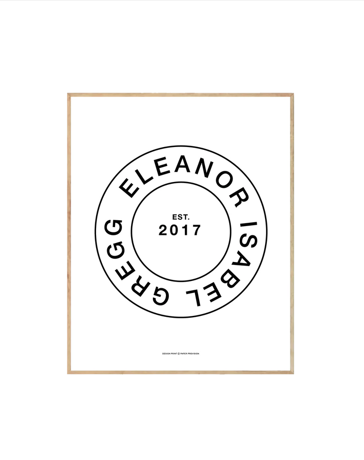 (Personalised) Minimalist Name Stamp