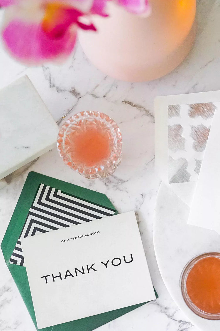 Personal Note Thank You Card