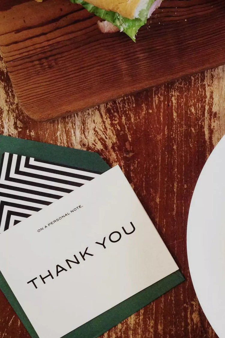 Personal Note Thank You Card