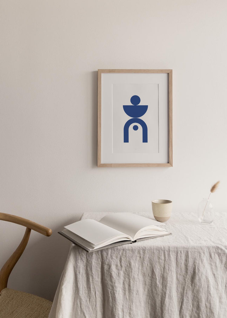 Abstract Geometric Blue I