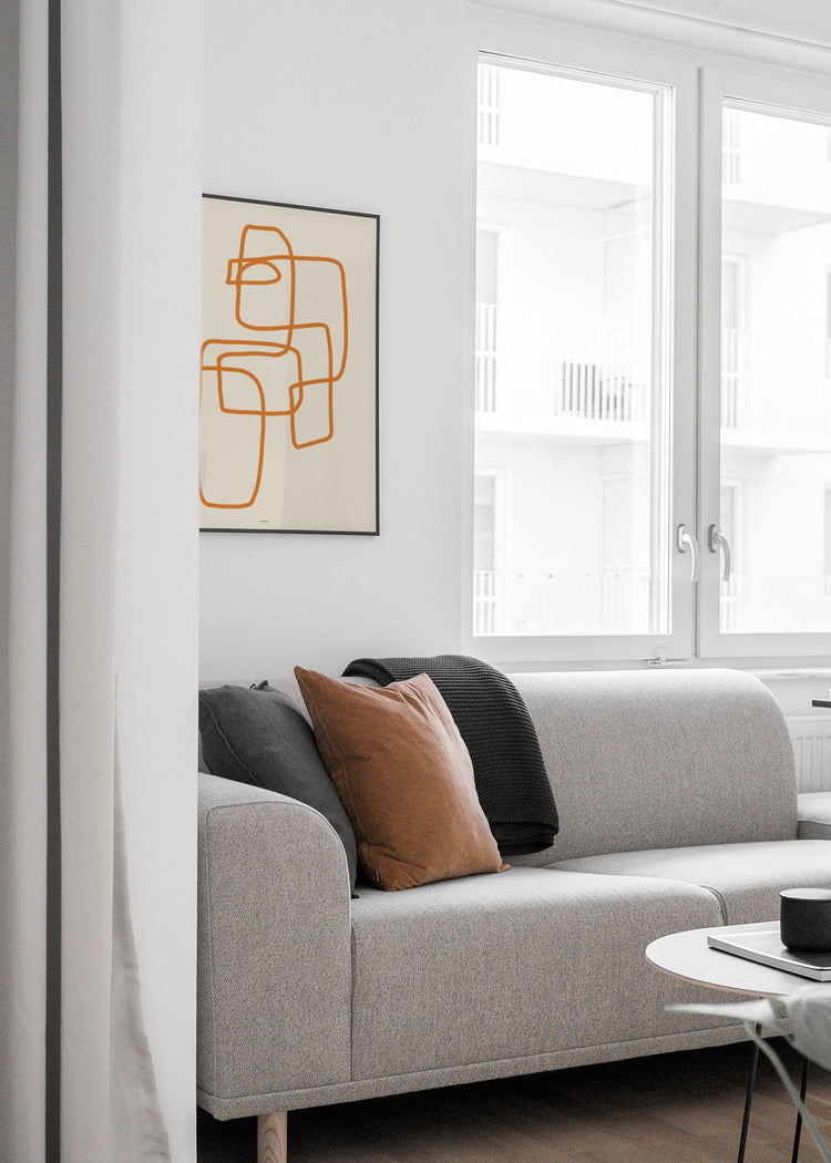 Abstract Lines Orange III