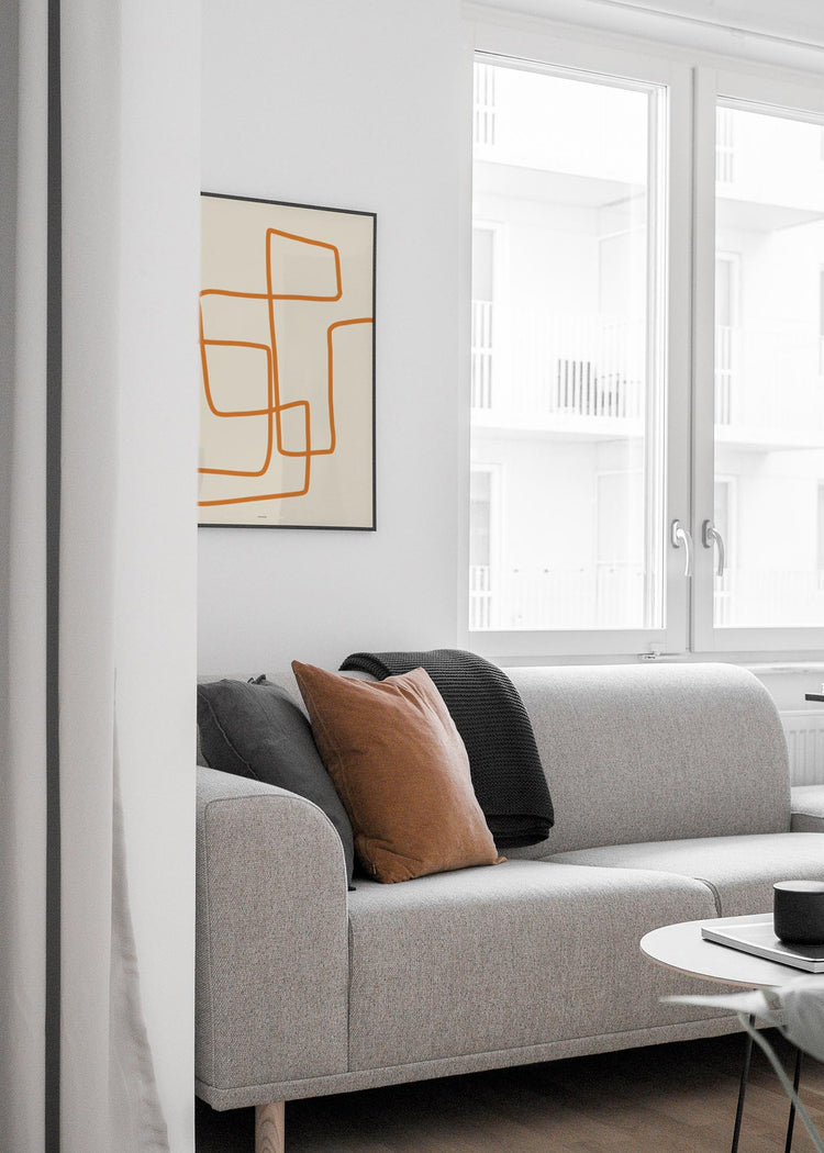 Abstract Lines Orange II