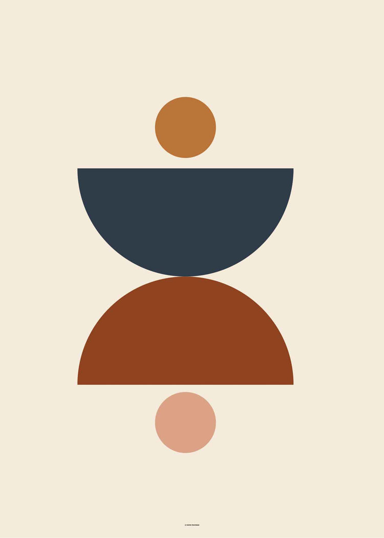 Abstract Shapes Vintage Tones 1