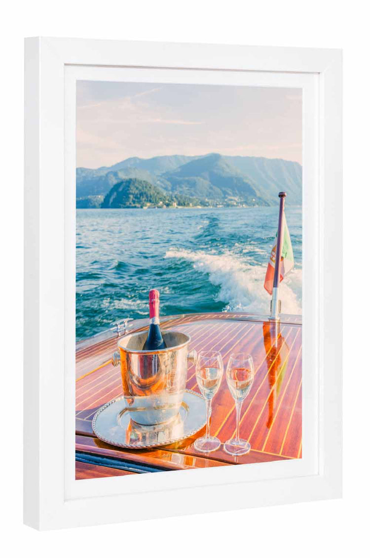 Champagne on Lake Como