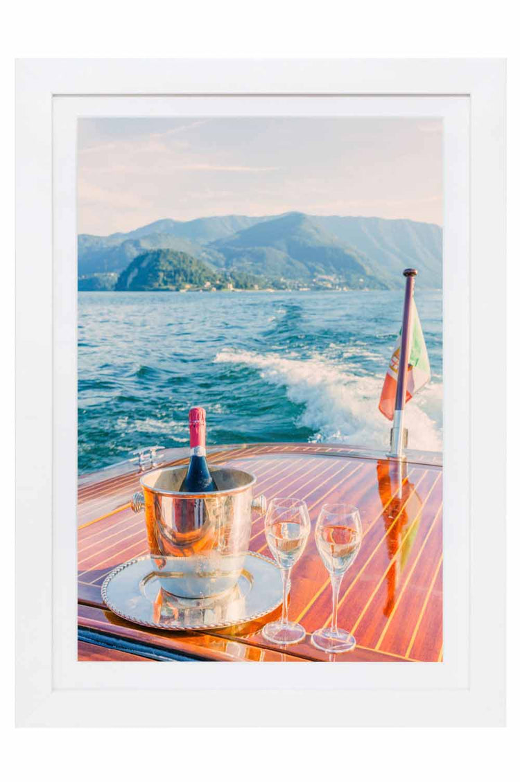 Champagne on Lake Como