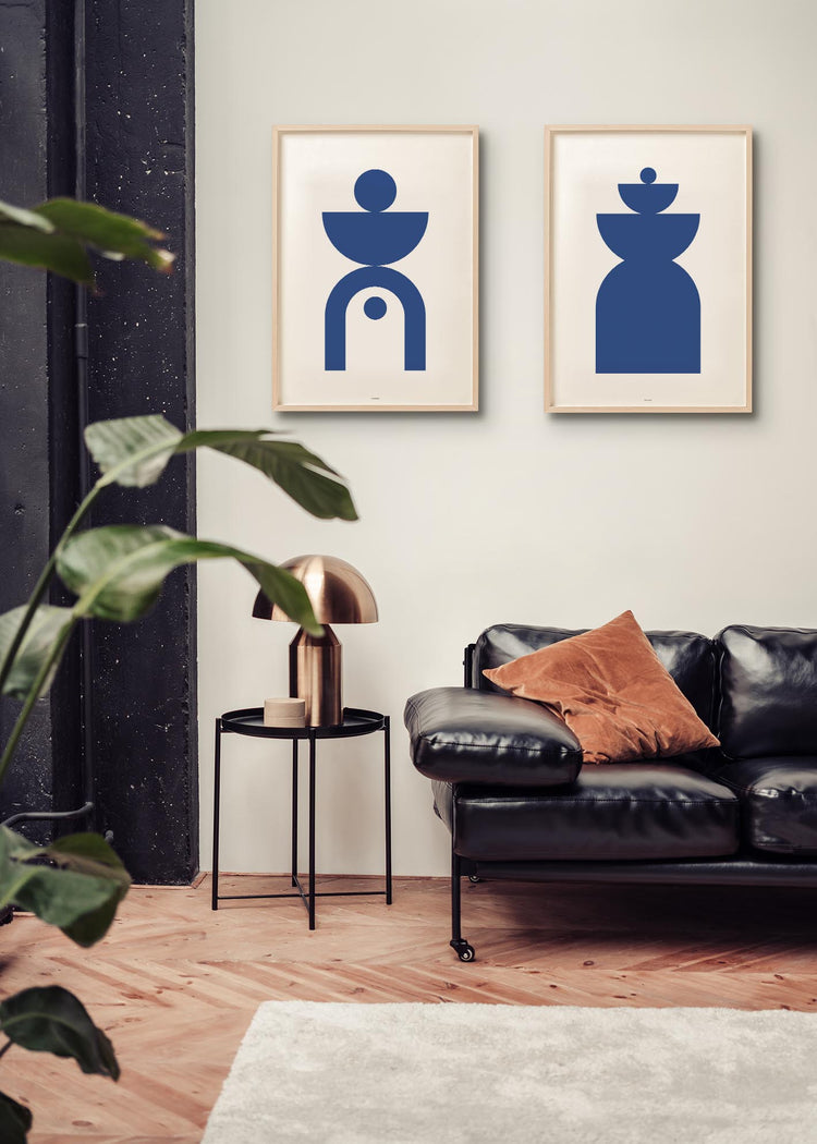 Abstract Geometric Blue I