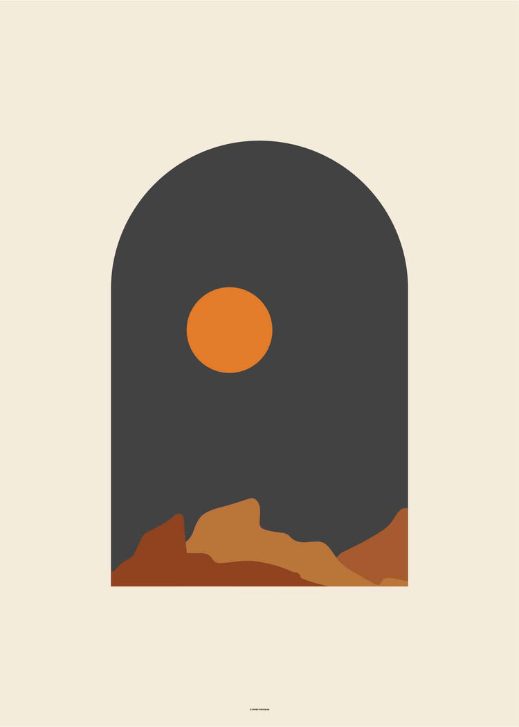 Geometric Landscape Window