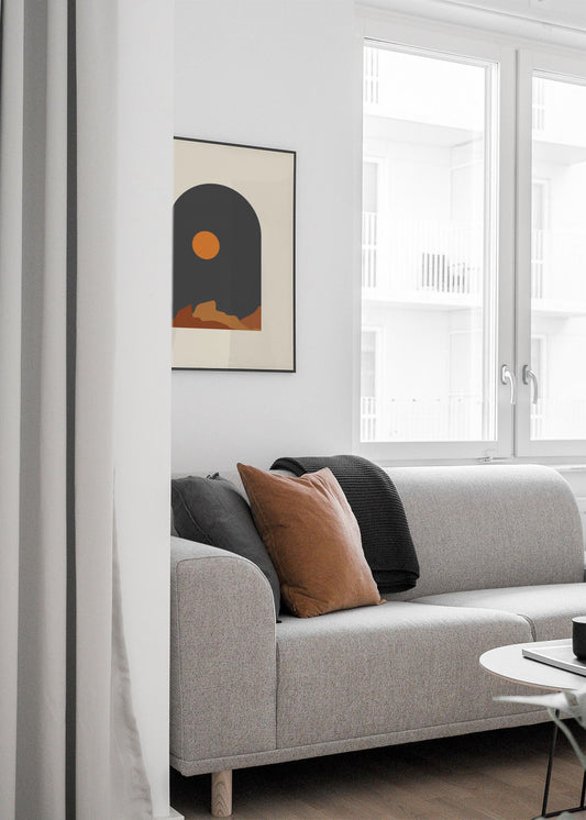 Geometric Landscape Window