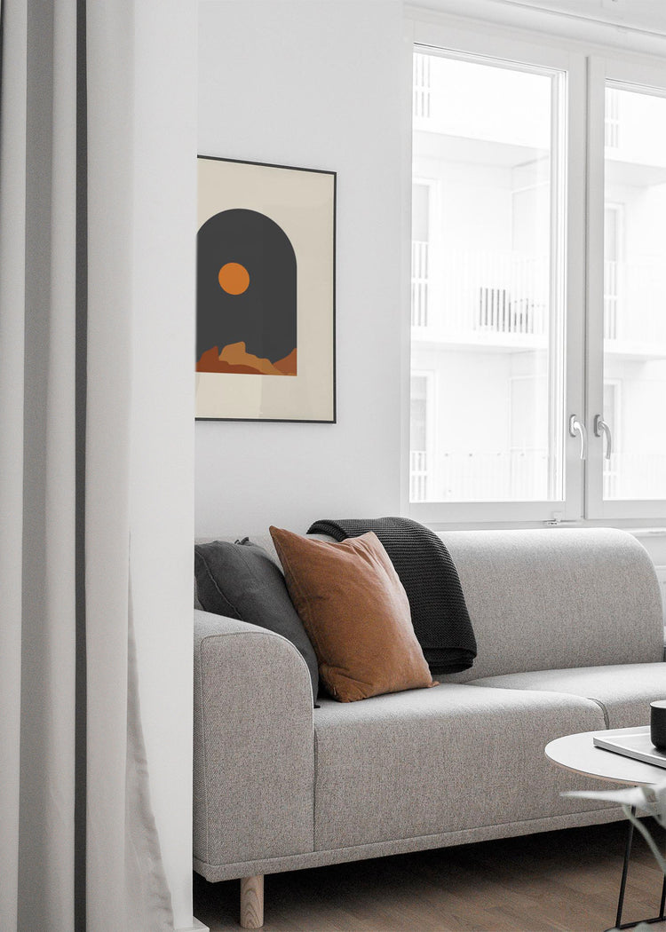 Geometric Landscape Window