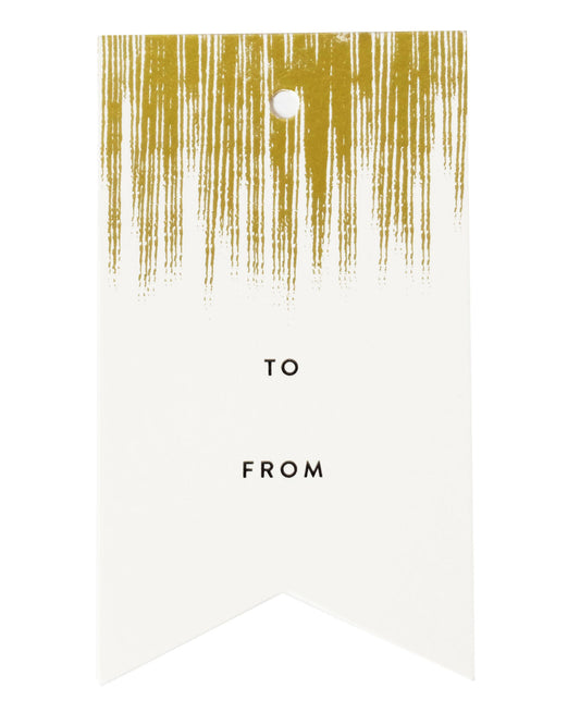 Gold Brush Single Tag