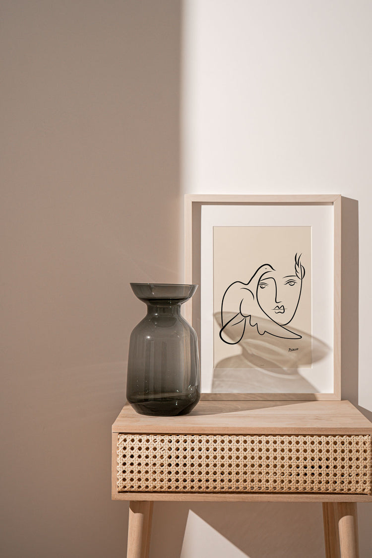 Picasso Man and Dove Sketch