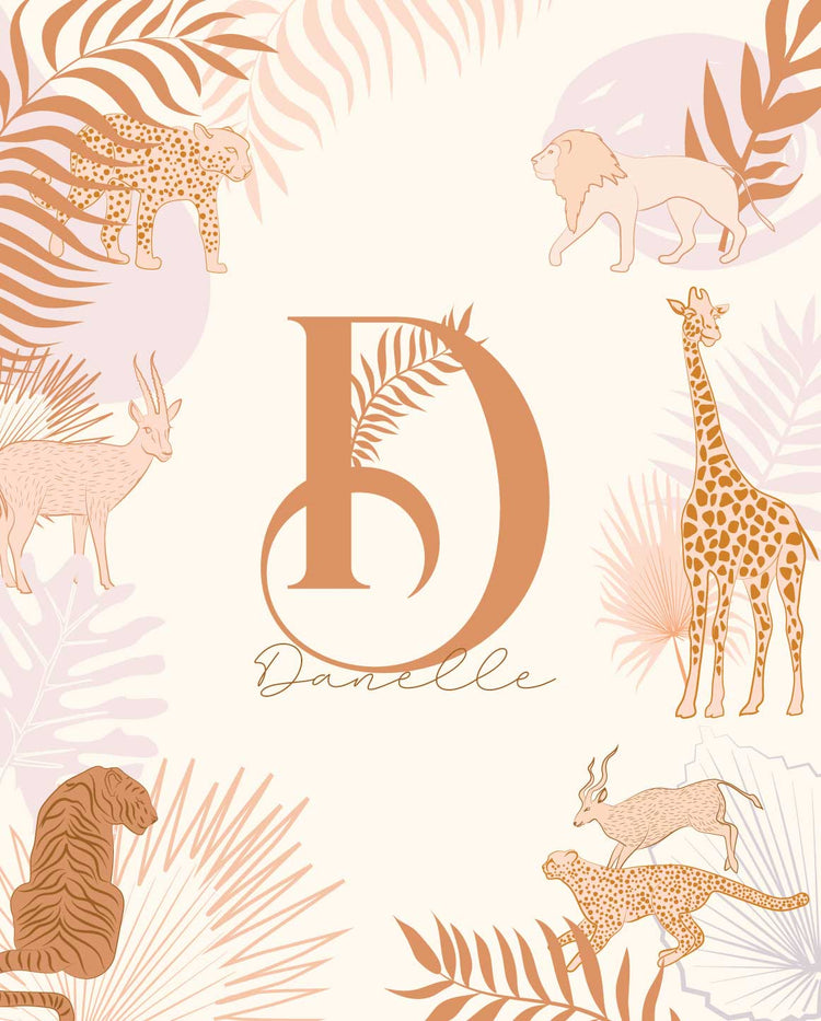 Wild World Personalised Initial