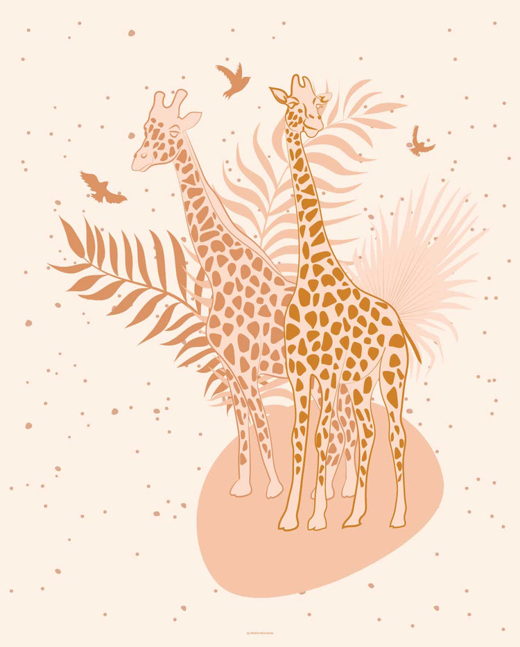 Wild World Twin Giraffes