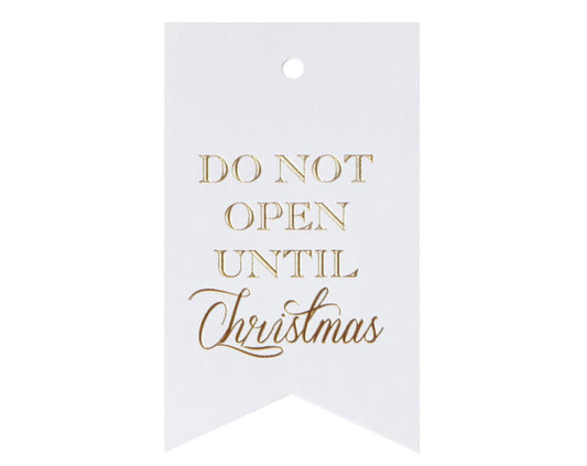 Don't Open Til Xmas Single Tag