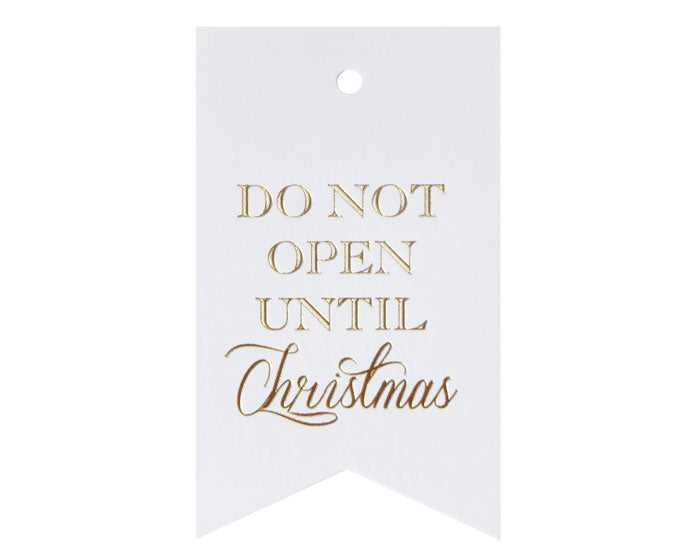 Don't Open Til Xmas Single Tag