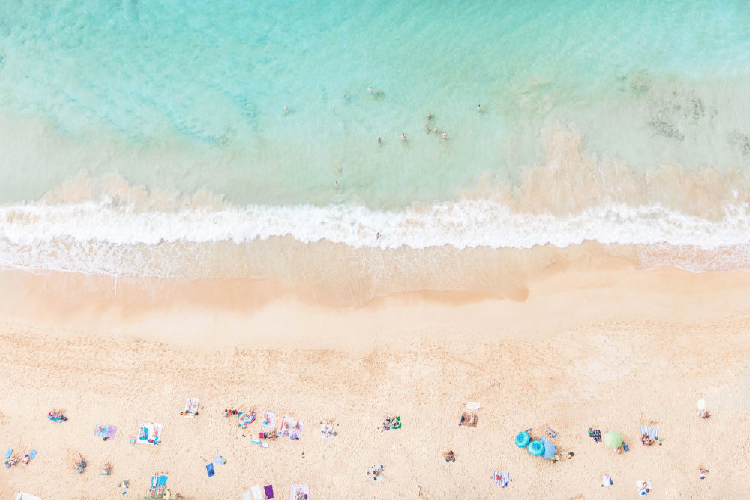 Nude Beach Sunbathers Maui