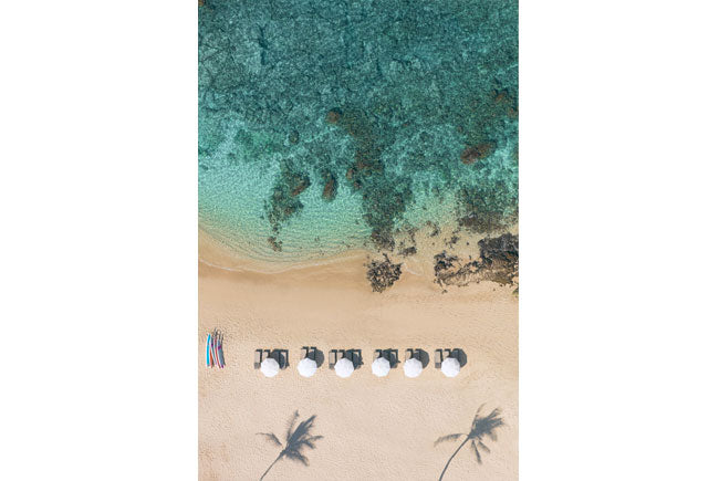 Kua Bay Umbrellas Vertical