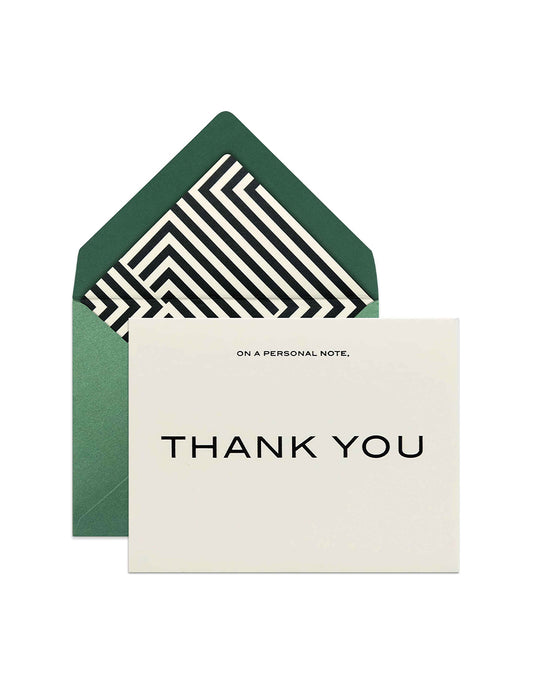 Personal Note Thank You Card