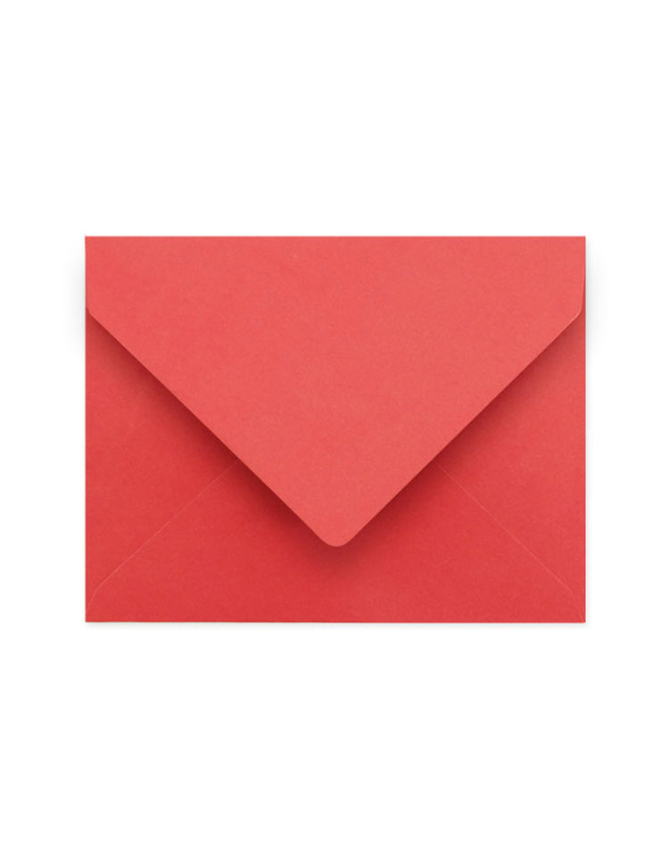 A2 Coral Red Envelopes (Soft Texture)