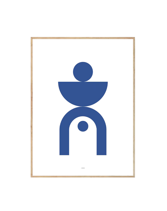 Abstract Geometric Blue I